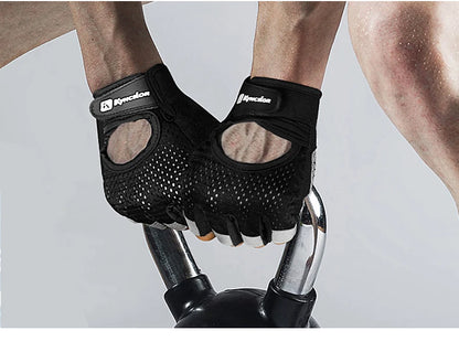 Half Finger Gloves Gym Fitness Anti-Slip Women Men Gel Pad Gloves Gym Cycling Fingerless Gloves Bicycle Accessories - GabyFit Goods