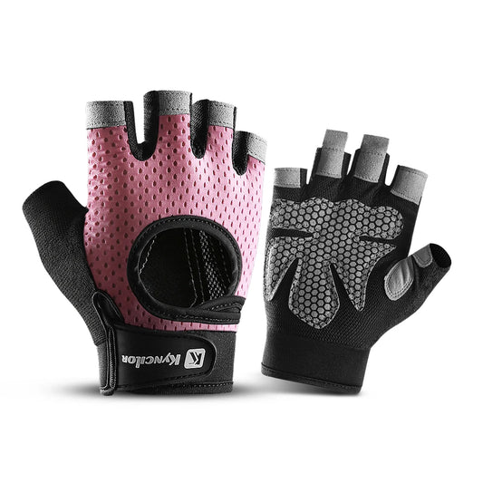 Half Finger Gloves Gym Fitness Anti-Slip Women Men Gel Pad Gloves Gym Cycling Fingerless Gloves Bicycle Accessories - GabyFit Goods