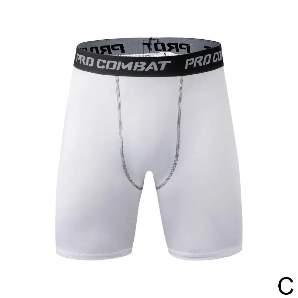 Men's Leggings Compression Pants Sports Leggings Basketball Quarter Shorts Quick Drying Running Training Stretch Fitness Pants - GabyFit Goods