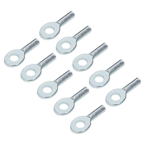 10pcs Gym Pulley Machine Cable Eyelet Terminal Wire Rope Port Joint Stopper Gym Gyms Steel Wire Gym Pulley Machine Cable Eyelet