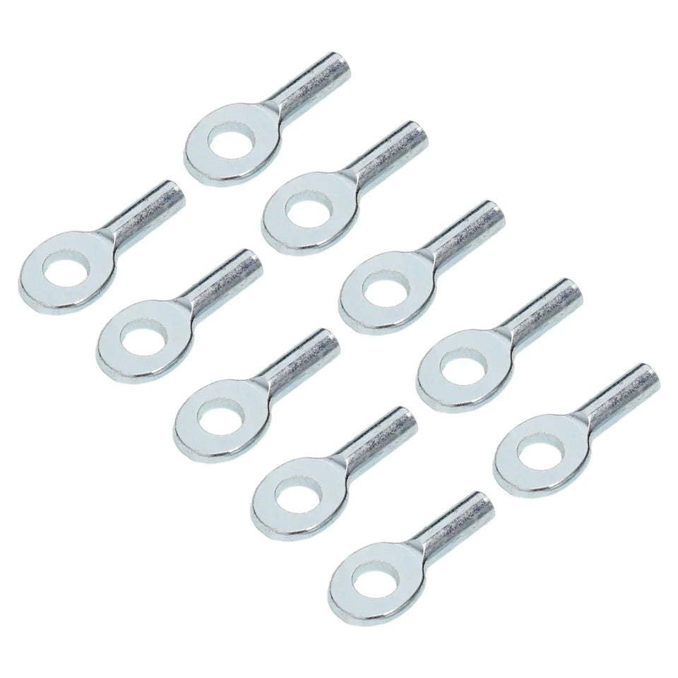 10pcs Gym Pulley Machine Cable Eyelet Terminal Wire Rope Port Joint Stopper Gym Gyms Steel Wire Gym Pulley Machine Cable Eyelet
