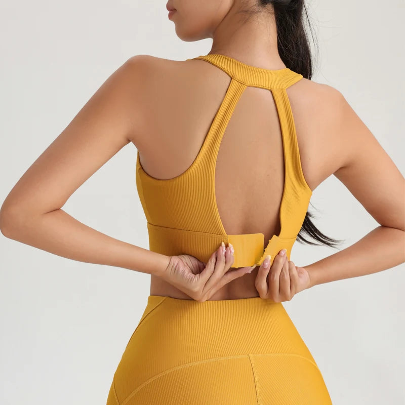 Sportswear woman gym yoga clothes Sport outfit Elegant 2-piece sets  fitness clothing Bra and Pants Set