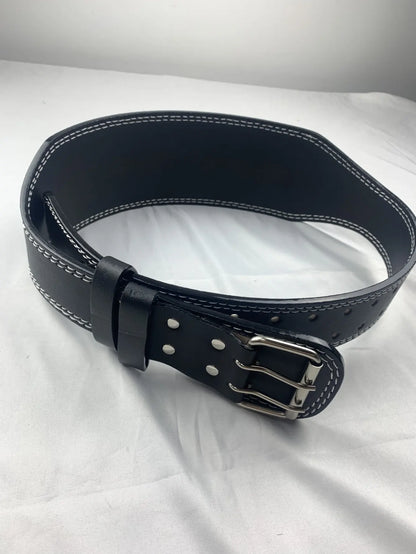 Waist Support Sports Safety Belt Protection Fitness Deep Squat Hard Pull Weightlifting Belt PU Leather Fitness Belt Protection