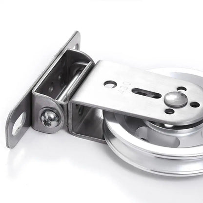 Wall-mounted Gym Home Rotating Silent Pulley Bearing Pulley for DIY Gym Equipment Pulley Block Stainless Steel Mute BearingWheel - GabyFit Goods