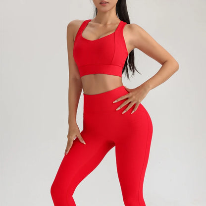 Sportswear woman gym yoga clothes Sport outfit Elegant 2-piece sets  fitness clothing Bra and Pants Set