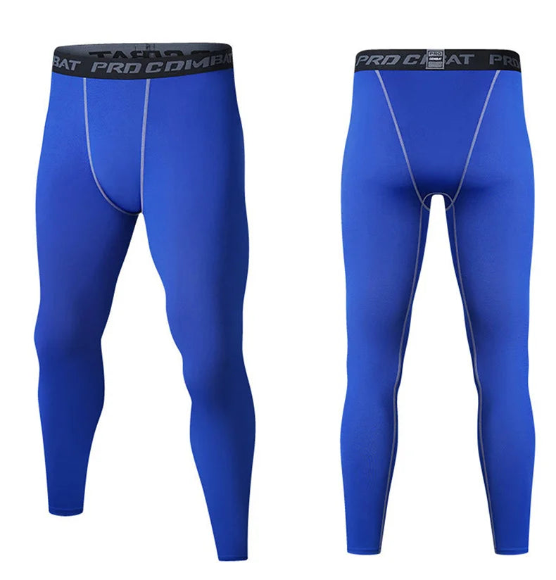 Men's Running Leggings Sportswear Quick Dry Gym Fitness Tights Workout Training Jogging Sports Trousers Compression Sport Pants - GabyFit Goods