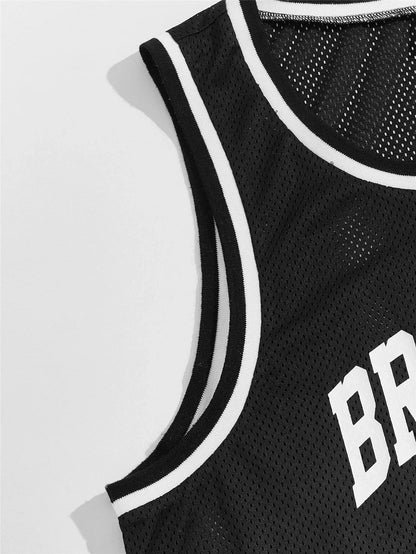 Sports vest basketball player jersey national team support fan training uniform sweat wicking breathable and bodybuilding vest