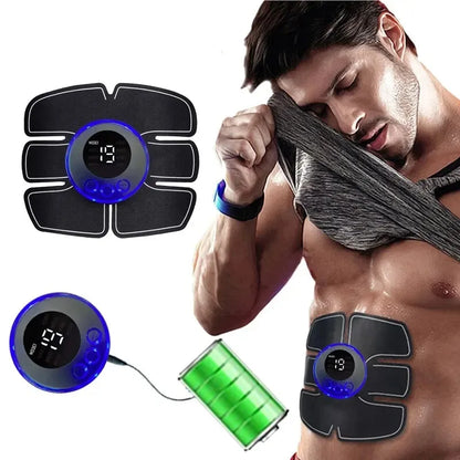 USB Rechargeable Intelligent Muscle Training Device for Fitness Body Shaping Abdominal Training Electric Slimming Massager - GabyFit Goods