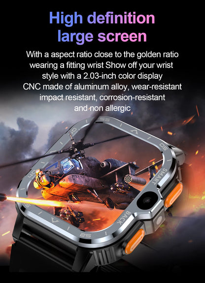 Valdus PGD Android Smart Watch Men GPS 16G/64G ROM Storage HD Dual Camera NFC 2G 4G SIM Card WIFI Wireless Fast Internet Access - GabyFit Goods