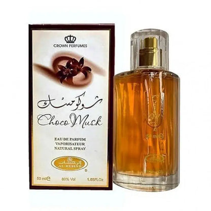 50ml Al-Rehab Choco Musk Eau de Parfum Spray for Women Arabian Dubai Perfume Cologne Fragrance Luxury Crown Perfumes 2025