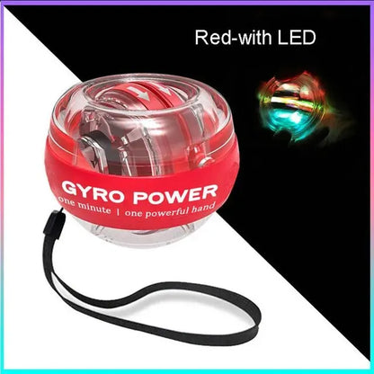 LED Wrist Power Trainer Ball Self-starting Gyro Wrist Hand Ball Arm Hand Muscle Force Fitness Exercise Equipment Strengthener