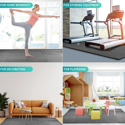 30*30Cm Sports Protection Gym Mat Eva Cross Pattern Floor Mat Non-Slip Yoga Fitness Gym Foam Mat Splicing Foam Mat - GabyFit Goods