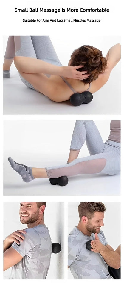 Yoga Peanut Balls Body Massage Fascia Ball Suit Foam Block High Density Muscle Relaxation Lacrosse Exercise Fitness Relieve Pain - GabyFit Goods