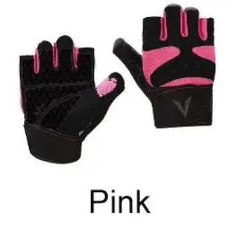 One Pair Gym Gloves with Wrist Wrap Support Half Finger Non Slip Training Gym Workout Gloves for Dumbbells - GabyFit Goods