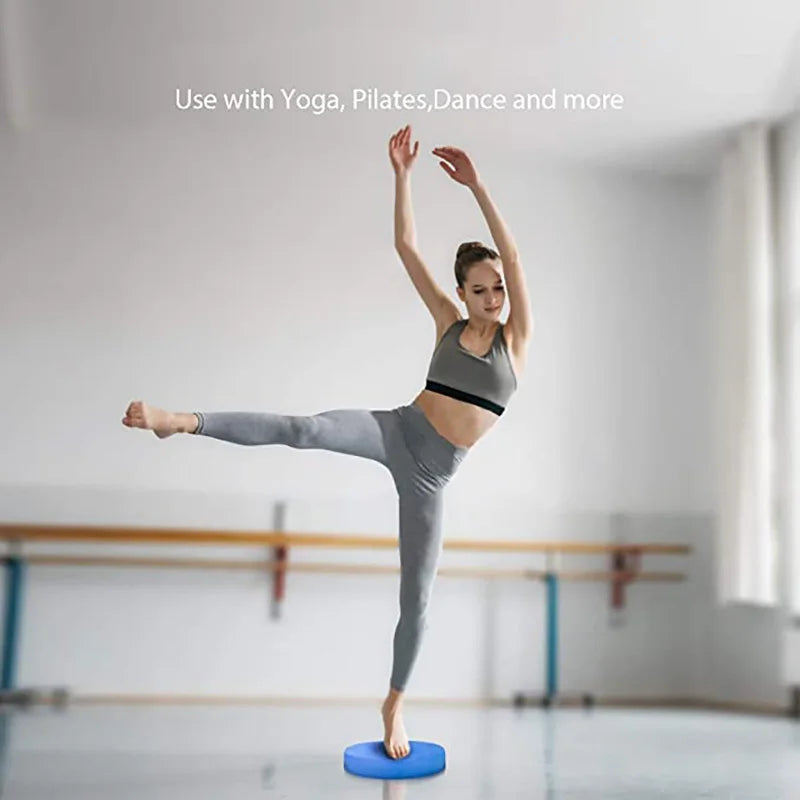 TPE Balance Pad Yoga Cushion Foam Board Soft Balance Bricks Gym Fitness Exercise Mat Gym Oval Non Slid Accessories Exercise - GabyFit Goods