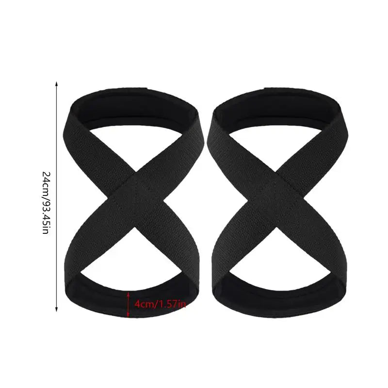Weight Lifting Strap Gym Grip Strap Wrist Strap Barbell Straps Non-Slip 2 Pcs Grip Lifting Straps Gym Straps For Weightlifting - GabyFit Goods