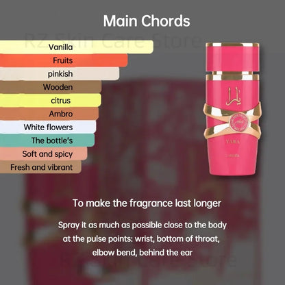 Yara Asad Perfume Hombre Women Musk Vanilla Cologne Men De Mujer Fragrance Sets Candy Lattafa Khamrah Perfumes Originales 100ml - GabyFit Goods