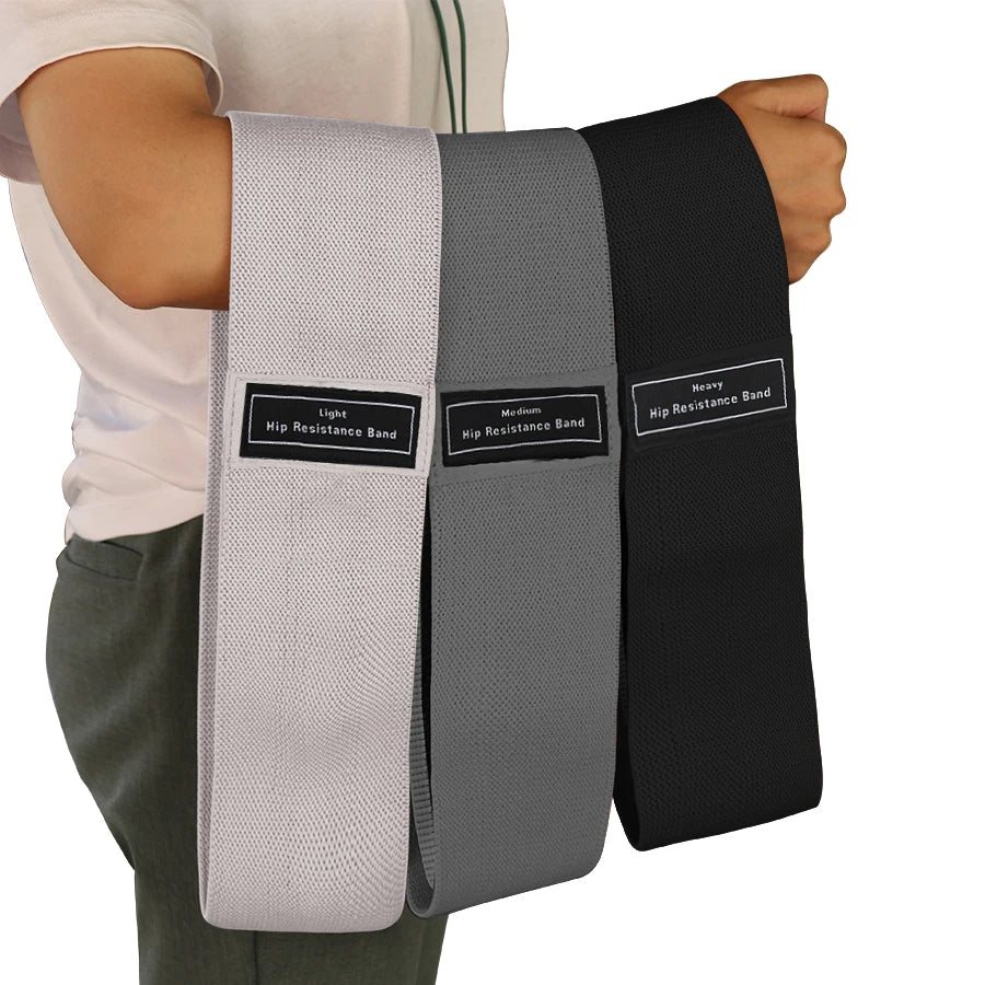 Fabric Resistance Hip Booty Bands Glute Thigh Elastic Workout Bands Squat Circle Stretch Fitness Strips Loops Yoga Gym Equipment - GabyFit Goods