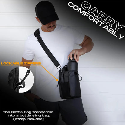 Magnetic Bottle Sling Bag for Men and Women Magnetic Gym Bag for Travel Work Sports Keep Your Items off the Dirty Gym Floor - GabyFit Goods