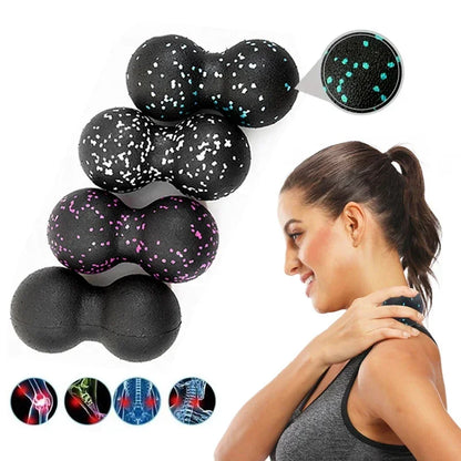 EPP 8cm Peanut Balls Body Massage Fascia Ball High Density Muscle Relaxation Lacrosse Fitness Yoga Myofascia Ball Relieve Pain - GabyFit Goods