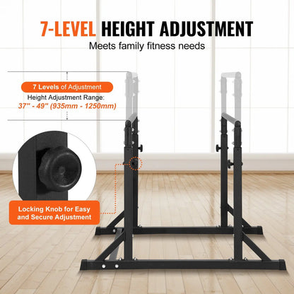 800 Lbs Capacity Dip Bar Stand Adjustable Height Fitness Workout Dip Bar Station Stabilizer Home Gym Parallette Push Stand
