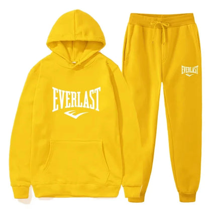 Men 2025 new fashion sportswear, fitness set, running set, sportswear autumn and winter lovers hoodie leisure set