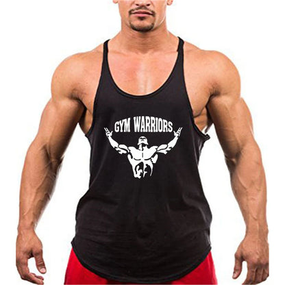Muscleguys Brand Gym Clothing Fitness Stringer Tank Top Men Y Back Bodybuilding Shirt Summer Cotton Loose Vests Muscle Singlets