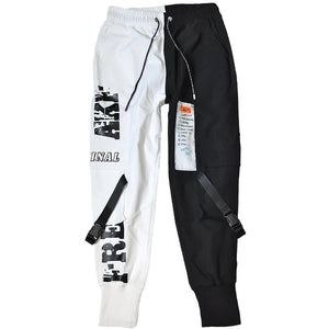 2023 Hip Hop Pants For Men Joggers Casual Streetwear Harem Pants Homme Male Trousers Ribbons Sweatpants