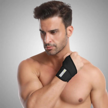 Wrist Guard Band Brace Support Carpal Tunnel Sprains Strain Gym Strap Sports Pain Relief Wrap Bandage Protective Gear Gym - GabyFit Goods