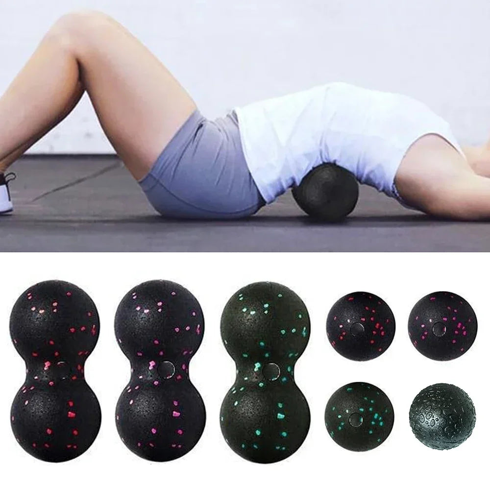EPP 8cm Peanut Balls Body Massage Fascia Ball High Density Muscle Relaxation Lacrosse Fitness Yoga Myofascia Ball Relieve Pain - GabyFit Goods