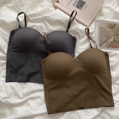 4 Colors Camisole for Women Fitness Crop Tops Summer Elegant Sexy All-match Casual Aesthetic Solid New - GabyFit Goods