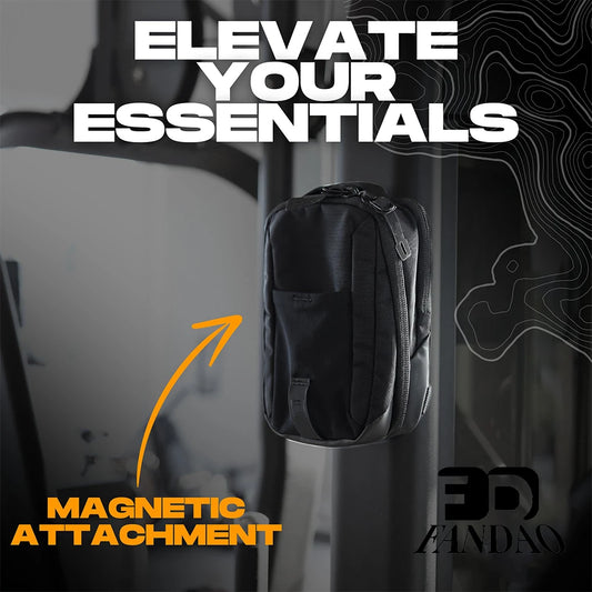 Magnetic Gym Crossbody Bag Sling Chest Bag for Travel Sports Keep Your Items Off the Dirty Gym Floor with Magnetic Attachment - GabyFit Goods