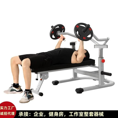 Bench press rack home folding fitness chest muscle barbell press bed safety belt protection multifunctional weightlifting bed