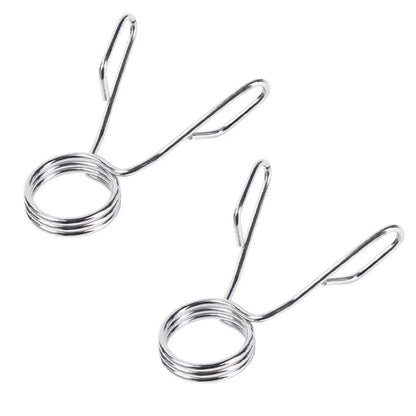 Barbell Spring Collars 50mm Gym Barbell Weight Spring Collar Lock Clips Dumbbell Gym Heavy Duty Design Weight Lifting Parts - GabyFit Goods