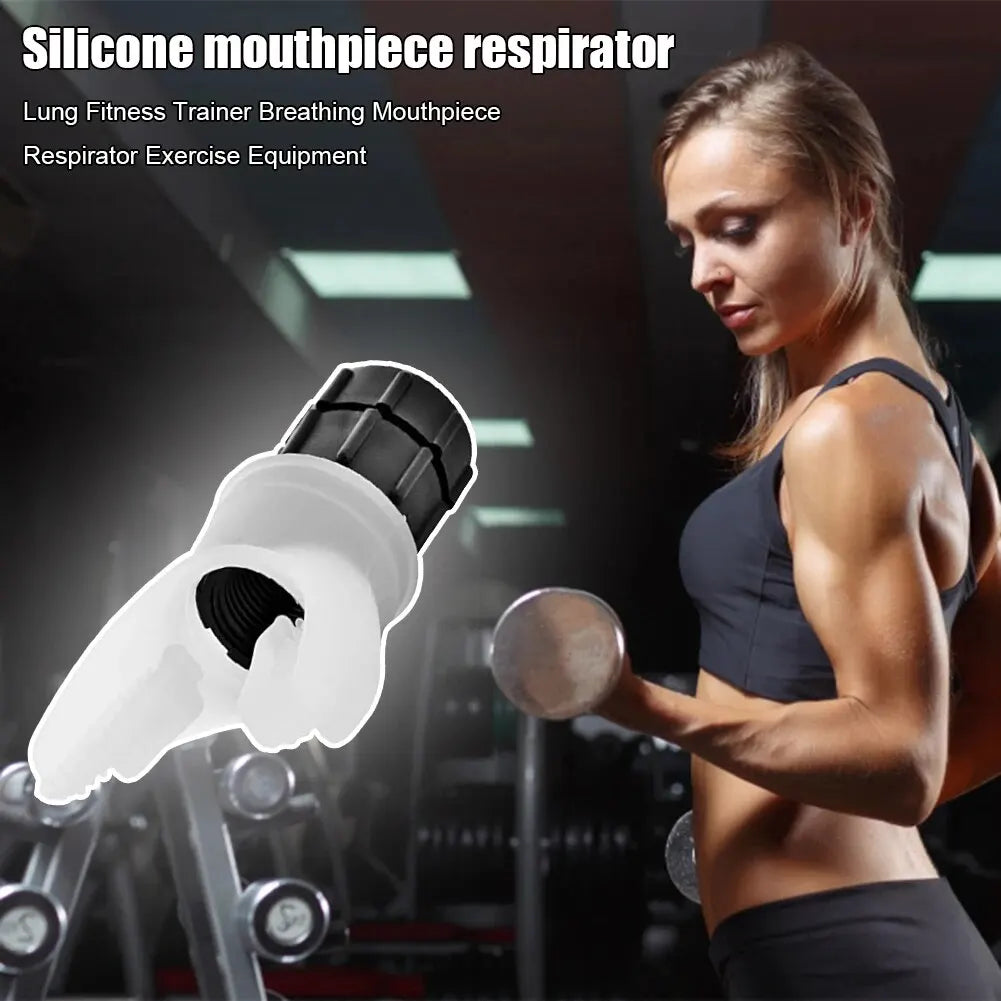 Breathing Trainer Lung Respirator Fitness Equipment Respiratory Silicone High Altitude Training Outdoor Expiratory Exercise Tool - GabyFit Goods