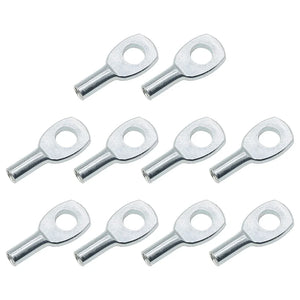 10pcs Gym Pulley Machine Cable Eyelet Terminal Wire Rope Port Joint Stopper Gym Gyms Steel Wire Gym Pulley Machine Cable Eyelet