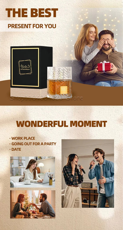 Lattafa Khamrah Perfume Eau de Parfum Spray Original Arabian Perfume Aromatic Spicy Fragrance For Women For Men For Evening Wear - GabyFit Goods