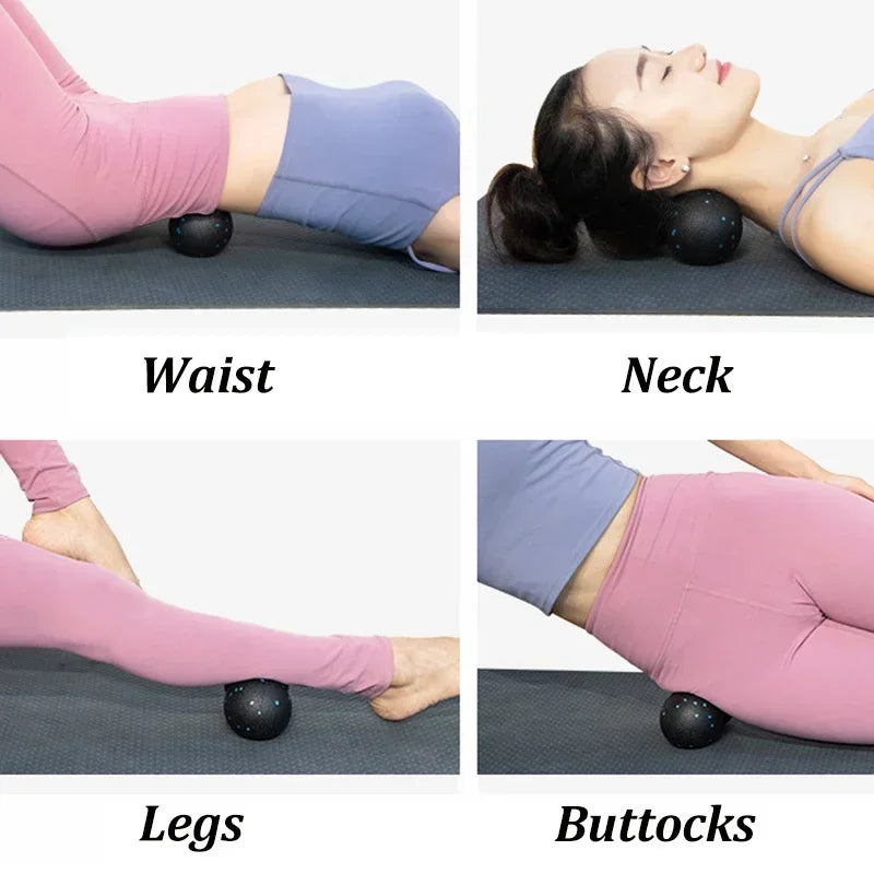 EPP 8cm Peanut Balls Body Massage Fascia Ball High Density Muscle Relaxation Lacrosse Fitness Yoga Myofascia Ball Relieve Pain - GabyFit Goods