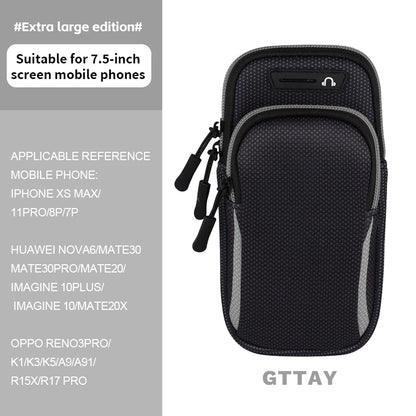 Arm Bag Waterproof sports phone case Money Key Outside Sports Running Fitness Simple Arm Bag with nicegobaby Wrist Bag - GabyFit Goods