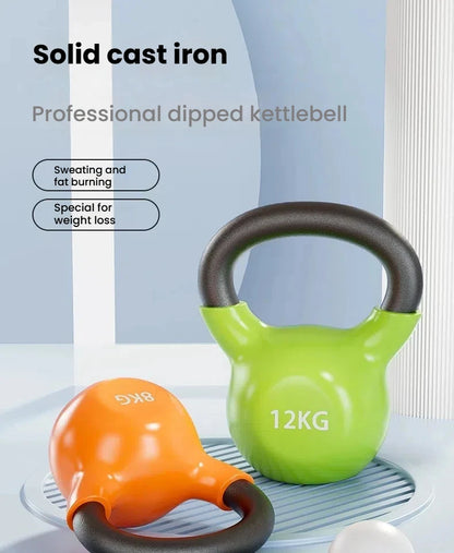 Kettlebell Fitness for Men and Women Home Gym 8KG Weighted Ball Dumbbell for Deep Squats Abdomen Slimming Arm Butt Training