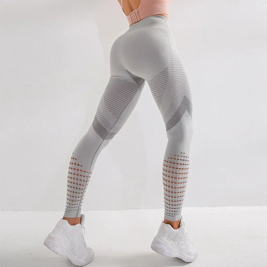 LANTECH Women Yoga Pants Sports Running Sportswear Stretchy Fitness Leggings Seamless Athletic Gym Compression Tights Pants