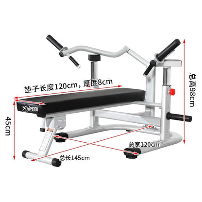 Bench press rack home folding fitness chest muscle barbell press bed safety belt protection multifunctional weightlifting bed