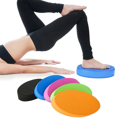 TPE Balance Pad Yoga Cushion Foam Board Soft Balance Bricks Gym Fitness Exercise Mat Gym Oval Non Slid Accessories Exercise - GabyFit Goods