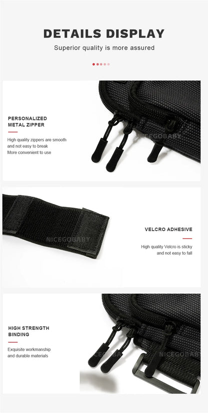 Arm Bag Waterproof sports phone case Money Key Outside Sports Running Fitness Simple Arm Bag with nicegobaby Wrist Bag - GabyFit Goods