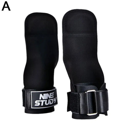 Bench Press Weight Lifting Wrist Hooks Straps Deadlift Gloves and Grip Pads for Fitness Gym Training Dumbbell Pull-Up