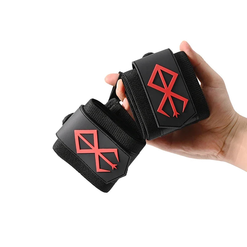 Gym Anime Sports Weight Lifting Wrist Wraps Wristband Support For Gym Heavy Duty Training, Fitness Deadlift, Powerlifting - GabyFit Goods