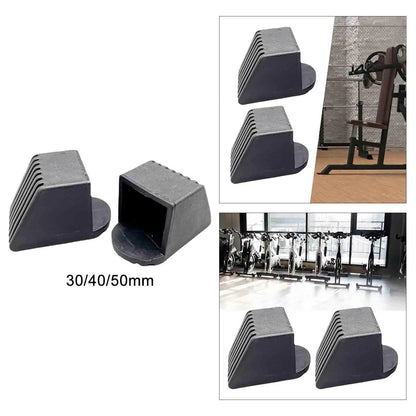 2 Pieces Gym Equipment Square End Cap Gym Fitness Equipment Accessories Gym Accessories Fitness Accessories Square End Cover - GabyFit Goods