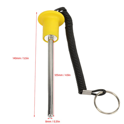 Gym Weight Stack Pin Selector Lock Pin Magnetic 8mm Diameter with Lanyard Gym Accessory for Workout Fitness Exercise - GabyFit Goods