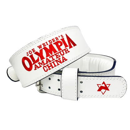 Weightlifting Belt PU Leather Waist Support Gym Belt Unisex Wide Barbell Training Weight Lifting Brace Straps for Fitness
