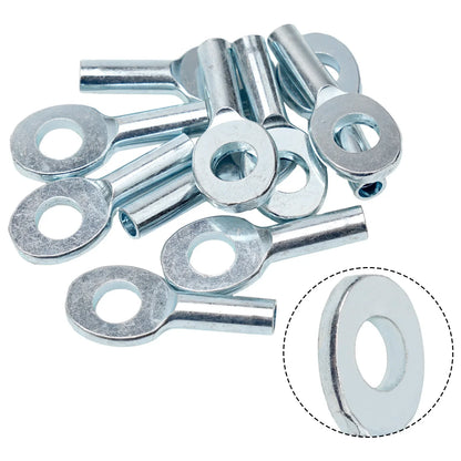 10pcs Gym Pulley Machine Cable Eyelet Terminal Wire Rope Port Joint Stopper Gym Gyms Steel Wire Gym Pulley Machine Cable Eyelet - GabyFit Goods